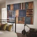Tapis patchwork bleu et rouge American Patchwork Flair Rugs