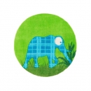 Tapis enfant ELEPHANT vert