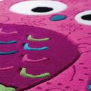 Tapis enfant Littel Owl rose Smart Kids