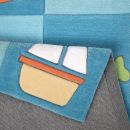 Tapis enfant bleu Newborn Smart Kids tufté main