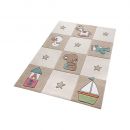 Tapis enfant marron Newborn Smart Kids tufté main