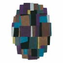 Tapis design XIAN ELEMENTS violet multicolore Brink & Campman