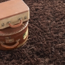 Tapis shaggy VISION marron Home Spirit