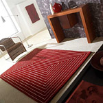 Tapis TRIDIMENSIONAL Rouge Carving