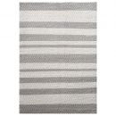 Tapis moderne gris taupe et blanc BREEZE Down To Earth