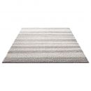 Tapis moderne gris taupe et blanc BREEZE Down To Earth