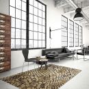 Tapis moderne Snake beige Wecon