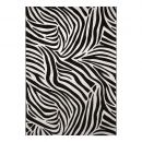 Tapis moderne Zebra noir et blanc cassé  Wecon