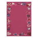 Tapis enfant rose Just Hearts Wecon