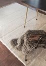 Tapis en Laine Lavable Steppe - Mouton Blanc L