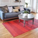 Tapis de couloir rouge zébré SOFIE SJOSTROM DESIGN ARE