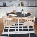 Tapis de couloir ARE rayé SOFIE SJOSTROM DESIGN noir et blanc