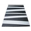 Tapis de couloir ARE rayé SOFIE SJOSTROM DESIGN noir et blanc