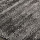 Tapis moderne Erased Angelo gris foncé 