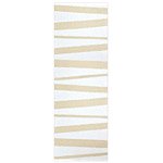 Tapis de couloir rayé blanc et beige SOFIE SJOSTROM DESIGN ARE