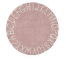 Tapis Lavable Rond ABC Vintage Nude Rose -Naturel