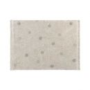 Tapis lavable Hippy Dots Naturel S - Olive