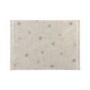 Tapis lavable Hippy Dots Naturel S - Olive