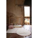 Tapis lavable Hippy Dots Naturel S - Vintage Rose