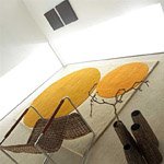 Tapis CIRCLES Ecru et Orange - Carving
