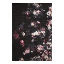 Tapis moderne Nocturnal Flowers noir Esprit Home