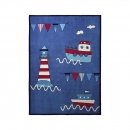 Tapis enfant Captains World bleu Esprit Home