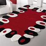 Tapis FILBERT rouge Carving