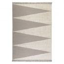 Tapis moderne taupe et blanc SMART TRIANGLE Carpets & CO.