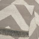 Tapis Carpets & CO. moderne ZIG ZAG taupe et blanc