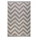 Tapis Carpets & CO. moderne ZIG ZAG gris et blanc