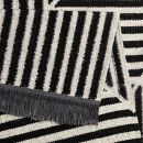 Tapis moderne noir et blanc IRREGULAR FIELDS Carpets & CO.