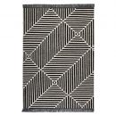 Tapis moderne noir et blanc IRREGULAR FIELDS Carpets & CO.