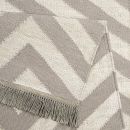 Tapis moderne taupe et blanc EDGY CORNERS Carpets & CO.