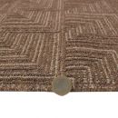 Tapis de couloir marron foncé Pinnacle Flair Rugs