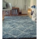 Tapis enfant à poils longs Nomad bleu Art For Kids