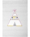 Tapis enfant Tipi Gris - ART FOR KIDS 