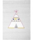 Tapis enfant Tipi Gris - ART FOR KIDS 