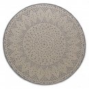Tapis rond Crochet Gris - Art For Kids