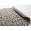 Tapis rond Crochet Gris - Art For Kids