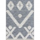 Tapis Tibal Gris et Blanc - Art For Kids