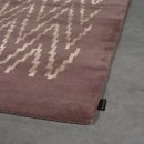 Tapis laine et viscose PARIS IKAT marron Angelo