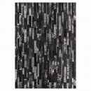 Tapis STAR en cuir noir Angelo