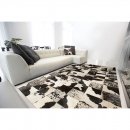 Tapis patchwork cuir STARLESS motif vache Angelo