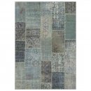 Tapis de couloir Up-Cycle bleu Angelo