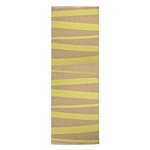 Tapis de couloir rayé ocre et jaune SOFIE SJOSTROM DESIGN ARE