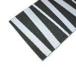 Tapis de couloir rayé noir et blanc SOFIE SJOSTROM DESIGN ARE