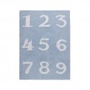 Tapis enfant NUMEROS bleu Lorena Canals