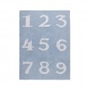 Tapis enfant NUMEROS bleu Lorena Canals