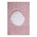 Tapis Lavable Polka Dots Rose et Blanc