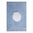 Tapis Lavable Polka Dots Bleu et Blanc